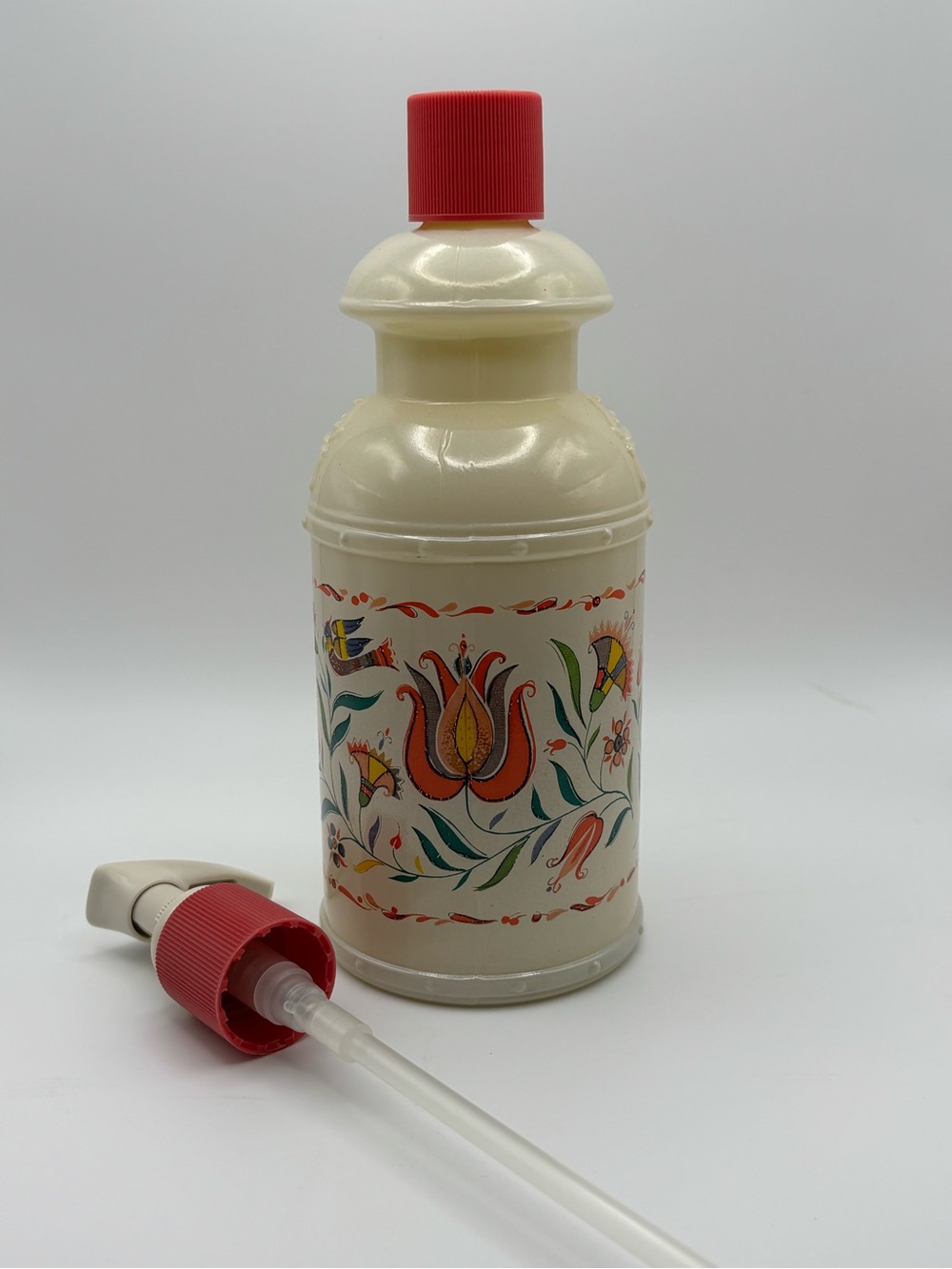 Vintage 70’s Avon Country Creamery Glass Decanter with 10 fl oz Hand Lotion